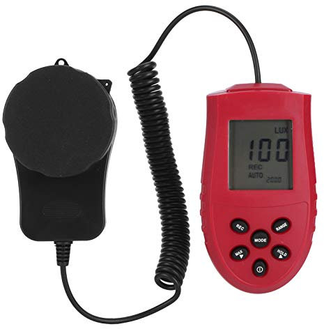 Haofy Tragbares Digitales Photometer, Luxmeter-Lichtmessgerät, Leichtes 3 1/2-stelliges LCD-Display Zur Überwachung der Lichtstärke in Häusern, Labors und Mehr
