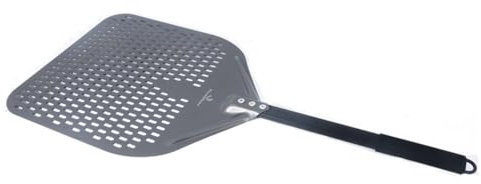 ZiYouao Pizza ​Paddle 14/13/12 Inch Perforated Pizza Peel Rectangular Pizza Shovel Aluminum Hard Coating Pizza Peel Paddle Short Pizza Tool Pizza Peel(14 inch Pizza Peel)