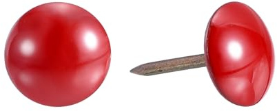 sourcing map Polsternägel, Nägel, Möbel, 500 Stück, 11 x 17 mm, aus Karbonstahl, für Zuhause, Sofa, DIY, dekorative Nagelköpfe, Nägel, Rot
