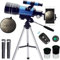 Teleskope für Erwachsene Astronomie, 70/300 Refraktor Teleskop für Kinder, mit Aluminium Stativ Smartphone Adapter und Mondfilter-1