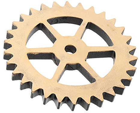VINTORKY Holzzahnrad-wanddekor Holzrad-ornament Im Retro-stil Wandkunst Aus Holz Für Schlafzimmer Und Wohnzimmer Holz-zahnrad-dekoration Für Innenräume