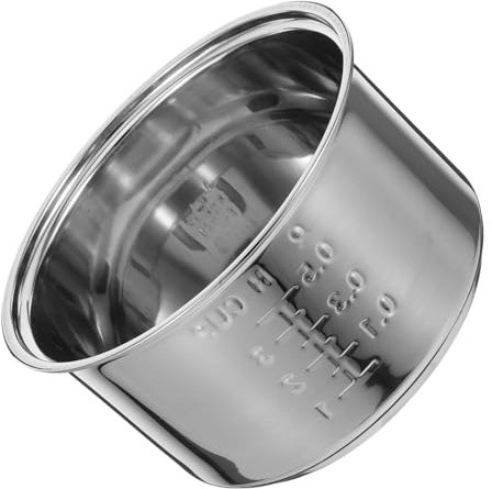 Alipis Pentola Interna in Acciaio Per Cuociriso Sostitutiva Per Cottura Vapore e Riso Facile Da Pulire e Durevole