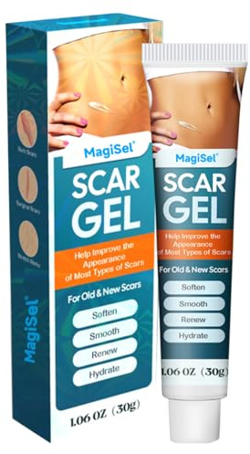 Gel para Reparar Cicatrices, Crema de Eliminación de Cicatrices, Gel eliminador de Cicatrices hidratante para Cicatrices de espinillas, para cirugía, lesiones, quemaduras 20g