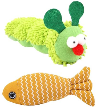 GFTCGK 2 Stück Katzenminze Kissen, Baldrian Kissen für Katzen, Katzenminze Spielzeug, Katzenspielzeug, Weiches Kätzchenspielzeug zum Kuscheln, Treten und Beißen für Kätzchen Interaktion in Innenräumen