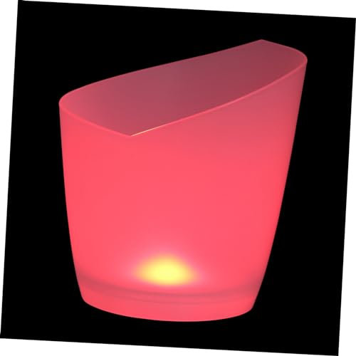 FUNOMOCYA Seau à Glace Blanc Pratique et Réfrigéré Épaissi en PS, Seau de Rangement Multifonctionnel pour Bière et Vin, pour Bar ou Ktv, Tactile Lisse et Confortable