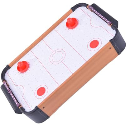 Gramigg Kleines Air Hockey Tischspiel Elektrische Luftströme Hockey Tisch Kinder Indoor Wood Ice Hockey Brettspiel Dauer