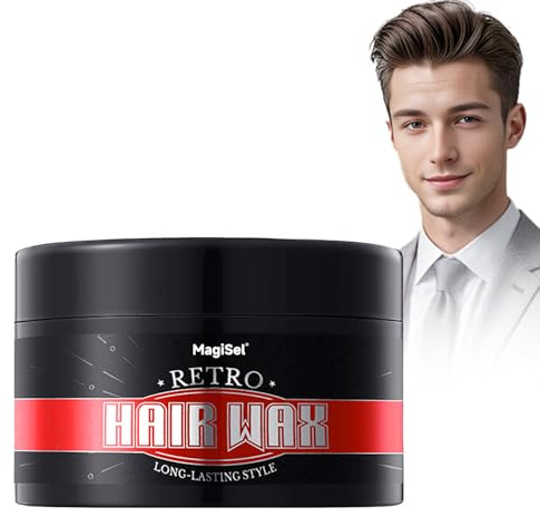 Hair Styling Wax, hårvax för män, starkt grepp, vattenlevande hårvax, professionell hårvakt för män, professionell hårstyling, hårvax för alla hårtyper, 100 g