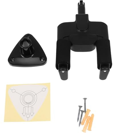 CLISPEED Soporte de Pared para Guitarra y Ukulele con Bloqueo Automático Gancho Resistente y Compacto para Instrumentos de Cuerda Fácil Instalación y Diseño Duradero Negro