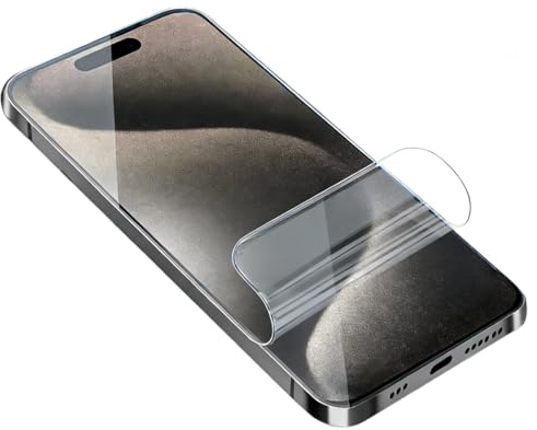 Negugew 2 Pezzi Pellicola Protettiva per iPhone 15 Pro Max (6.7 Zoll), Pellicola idrogel ultrasottile in TPU Morbido per iPhone 15 Pro Max (6.7 Zoll) Sensibile al Tatto