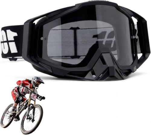Dexpally Gafas de Motocross MTB Gafas Motocross Gafas Enduro Gafas Moto Polvo Dirt Bike Off-Road Goggles Gafas Moto Cafe Racer para Bicicletas, Montaña