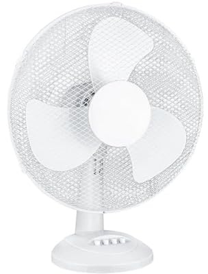 Genérico Ventilador de Mesa 16” (40 cm) Up Comfort 40W | 3 Velocidades | Oscilación 80° | Motor DC de Cobre | Silencioso 42 dB | Ventilador de Sobremesa para Hogar u Oficina | Blanco