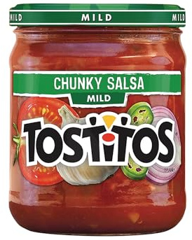 Tostitos, Salsa gruesa suave, tarro de vidrio de 15.5 onzas (paquete de 4)