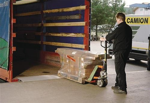 Aluminium-Überfahrbrücke, mit einem Anschlag, Trag last 4000 kp, LxB 550x2000 mm