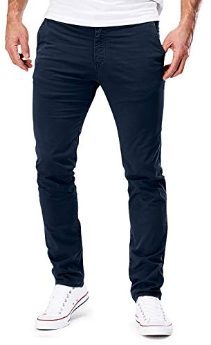 MERISH Chino Hosen Herren Slim Fit Jogger Hose Stretch Neu 401 (34-32, 401 Dunkelblau)