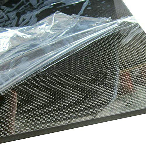 SOFIALXC Plaque en Fibre de Carbone 3K 100% Fibre de Carbone Plaque Composite(à Armure Toile, Surface Brillante) for Drone, CNC etc.-200mmx500mm-4mm