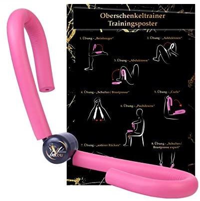 be You Release yourself beYou® Premium Oberschenkeltrainer mit Trainingsposter [inkl. Diätprogramm und Trainings-Guide PDF] Multifunktionaler Beintrainer für Zuhause