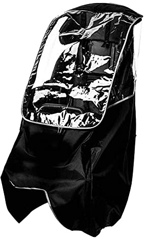 U/D Bike Children Rear Seat Water-repellent Cover Outdoor Durable PVC Transparent Rain Protection Shield Sand Proof Windproof Seat Protection