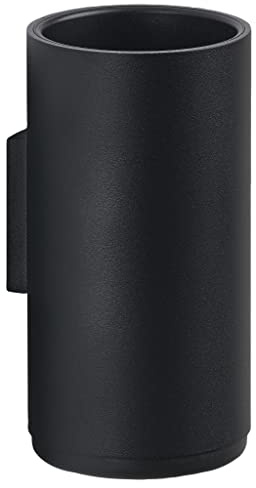 Zone Denmark Rim Zahnbürstenbecher für die Wand, Durchm. 7 cm, Höhe 13,6 cm, Schwarz