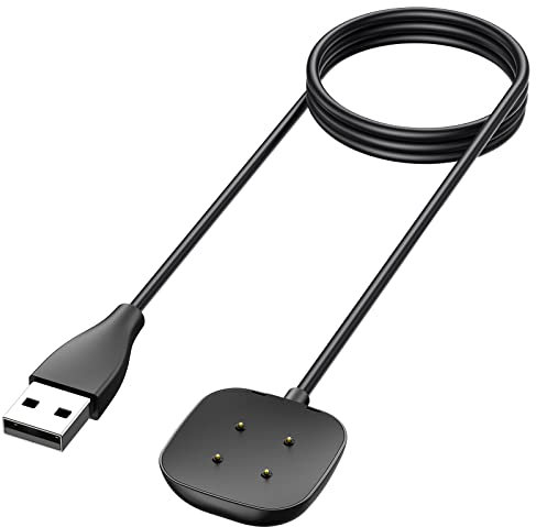 Oumida Ladekabel Kompatibel mit Fitbit Versa 4 /Sense 2 /Versa 3/Sense Ladegerät, 50cm/1.65ft & 100cm/3.3ft USB Ladestation Charger Cable Dock Kabel für Fitbit Versa 4/Versa 3/Sense(100cm*1pcs)