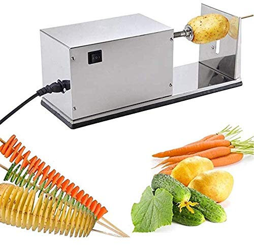 Affettatrice a Spirale per Patate elettrica Affettatrice per Patate Tornado Affettatrice per Patate Tornado Spirale Twister Patatine Fritte Affettatrice Tagliaverdure Tagliatrice