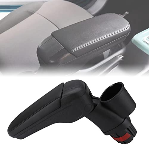 MangWany Mittelarmlehne mit Ablagefach Schale für Smart 453 Fortwo Forfour Klappbare Armlehne mit Getränkehalter
