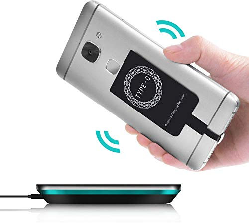 Qi-Empfänger Dünner Kabelloser Ladeempfänger, 1000 MA Ladestrom Selbstklebender Aufkleber Universal-Ladegerät für für für Oppo für VIVO-Handy (Typ-c)