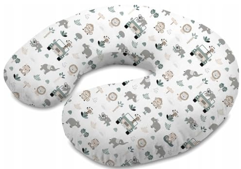 Babymam Support Feeding Pillow Baby Nursing Breastfeeding Pregnancy- Only Cover On Safari