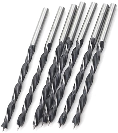 Holzbohrer-Set, 3 mm, für Holzbearbeitung, Bohrer, Karbonstahl, Holzplankenloch, Spiralbohrer, Handwerkzeug, Stärke, Holzbohrer, 10 Stück