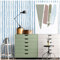 FENTIS Blue Stripes Effect Self Adhesive Wallpaper White Peel and Stick Contact Paper Sticky Back Plastic Vinyl Film Wall Sticker Rolls for Kitchen Cupboard Worktop Cabinet Washable 44.5x500cm