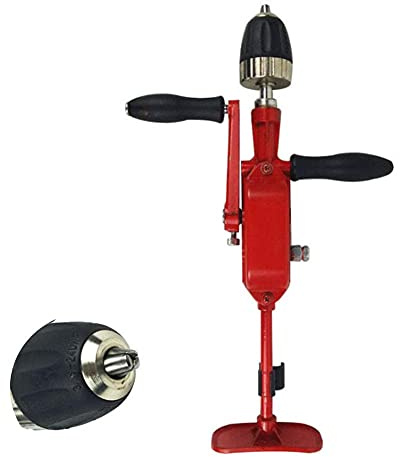 Yiustldd Chignole À Manivelle Perceuse À Main, Poitrine Perceuse À Double Pignon, Automatique Micro Manuelle Manivelle De Taraudage Machine Bois Pour Bois Plastique, Champ D'application: 0,8-10 Mm