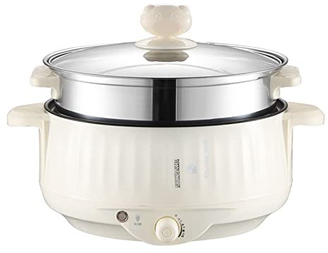 CHDWEY Pentola per zuppa Electric Cooker Household Electric Hot Pot One Pot for Cooking And Frying Large Capacity Electric Cooker Multi Functional Non Stick Electric Cooker for Cooking