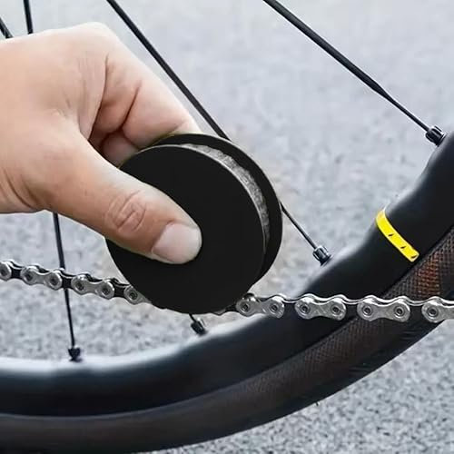 Roulette de Graissage Chaîne Vélo Compacte et Portable : Entretien Précis, Propre et Rapide pour VTT, Vélo de Route et Électrique - Améliore la Fluidité et Prolonge la Durée de Vie de la Chaîne