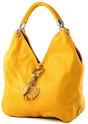 modamoda de 330 Damen Leder Nappaleder Wildleder Schultertasche Henkeltasche groß handmade in Italy