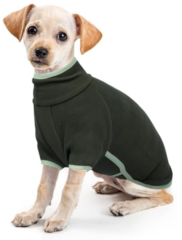 Abrigo Perro Pequeño, Chaquetas Polar Jersey Cálido Ropa de Invierno para Perros Pequeño Jersey Ropa a Prueba de Viento para Chihuahua Jersey(Verde Militar, XS)
