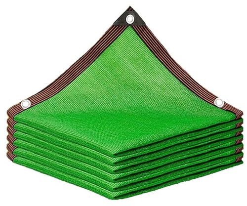 Vela ombreggiante in HDPE per giardino, patio e posto auto coperto, resistente ai raggi UV, con occhielli, 6 x 6 m, rete ombreggiante per piante e protezione esterna