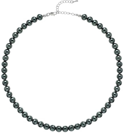 BABEYOND Rund imitation pärla kraghalsband bröllop pärlhalsband för brudar, 8mm, Metall