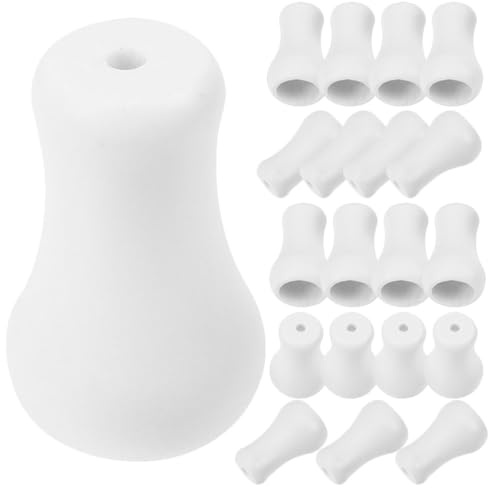 Toyvian Tirador de Cordón para Persianas Enrollables 20 Unidades Plástico White Fácil Instalación Accesorios para Persianas de Ventana Reparación Hogar