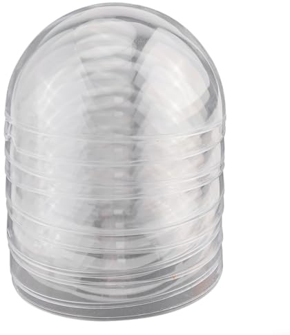 Pumixiy Palline di plastica riempibili per decorazioni dell'albero di Natale o matrimoni per bomboniere, palline rotonde ornamentali da 8 cm/10 cm/12 cm, confezione da 5, compatibili con nastro, spago