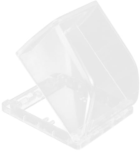 COHEALI Cache-prise Étanche Transparent Grand Format pour Prises Murales Type 86, Boîte de Protection Électrique Anti-éclaboussures, Résistant à L’humidité, pour Salle de Bain