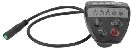 KIMISS Affichage LED électrique, Contrôleur de Vitesse de Vélo, Gadgets électroniques Légers avec Panneau d'eau 24 V 36 V 48, 5 Broches, Activités de Connecteur de Moteur