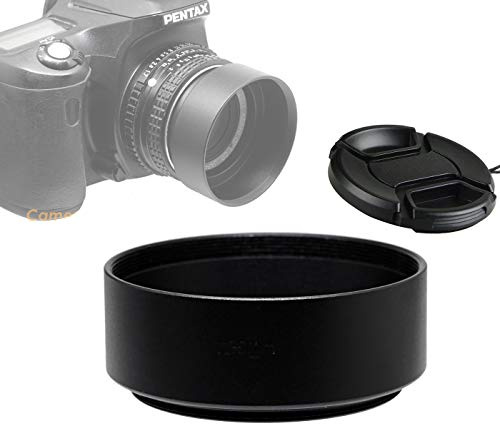 Fotasy Gegenlichtblende aus Metall, 46 mm, Gegenlichtblende für Canon Fuji Leica Leitz Nikon Olympus Panasonic Pentax Sony Objektiv, 46 mm Schraub-Gegenlichtblende