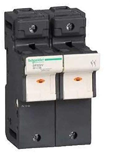 Schneider DF222V Sicherungshalter Tesys 2P 125A, Sicherg.-Gr. 22x58mm, mit Anz. für sich.-Fall