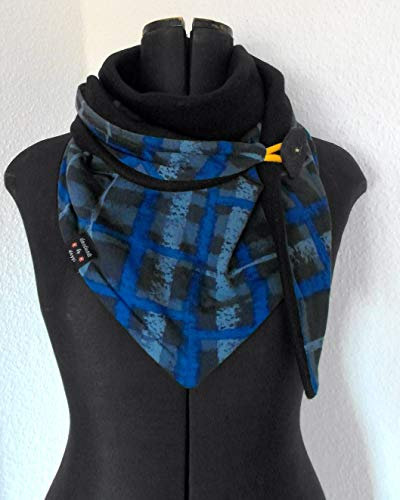 Dreieckstuch, mit Knopf, Schaltuch, Kuscheltuch, Wickelschal, Handmade in Deutschland