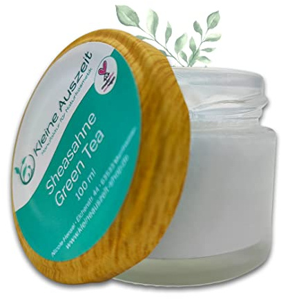Kleine Auszeit Manufaktur Sheasahne Green Tea, reichhaltige Bodylotion, vegan, ohne Palmöl, plastikfrei 100 ml