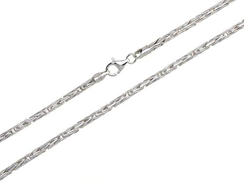 Königskette, rund Silberkette Durchmesser 3mm 925 Silber, Länge wählbar von 38cm-100cm