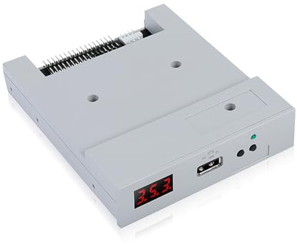 Zerone 3.5 Inch USB Floppy Drive Emulator SFR1M44-U100, 1.44MB Floppy Disk to USB Adapter for Industrial Automation CNC Electronic Musical Equipment, FAT32 Data Migration Solution