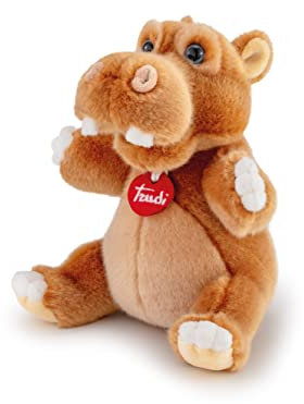 Trudi Ippopotamo Filippo Ippopotamo Mascotte Peluche, Regalo di Natale e Compleanno. | 16x23x15cm Taglia S | Animali Esotici Tropicali | Modello TUDO6000