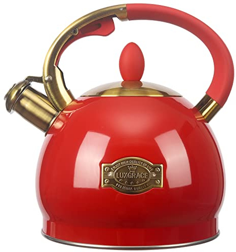 3Quart Whistling Tea Kettle Classic Teapot Stainless Steel Teakettle with Cool Grip for Stovetop