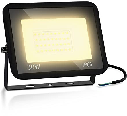 Sonnewelt 10 x 30W Reflector LED Foco Led Exterior Luces Led Proyector LED Foco Proyector LED Iluminación 3000K blanco cálido Super brillante 2550lm Iluminación de Exterior Seguridad