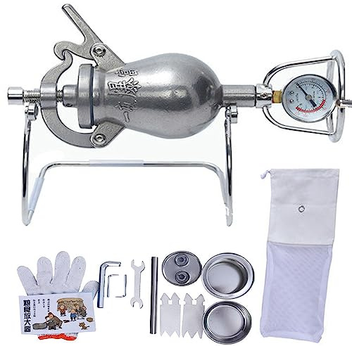 Hand Popcorn Machine, 100ml High Pressure Popcorn Maker, Chinese Traditional Old-Fashioned Pop Corn Machine, Stainless Steel Mini Hand Cannon Food Amplifier